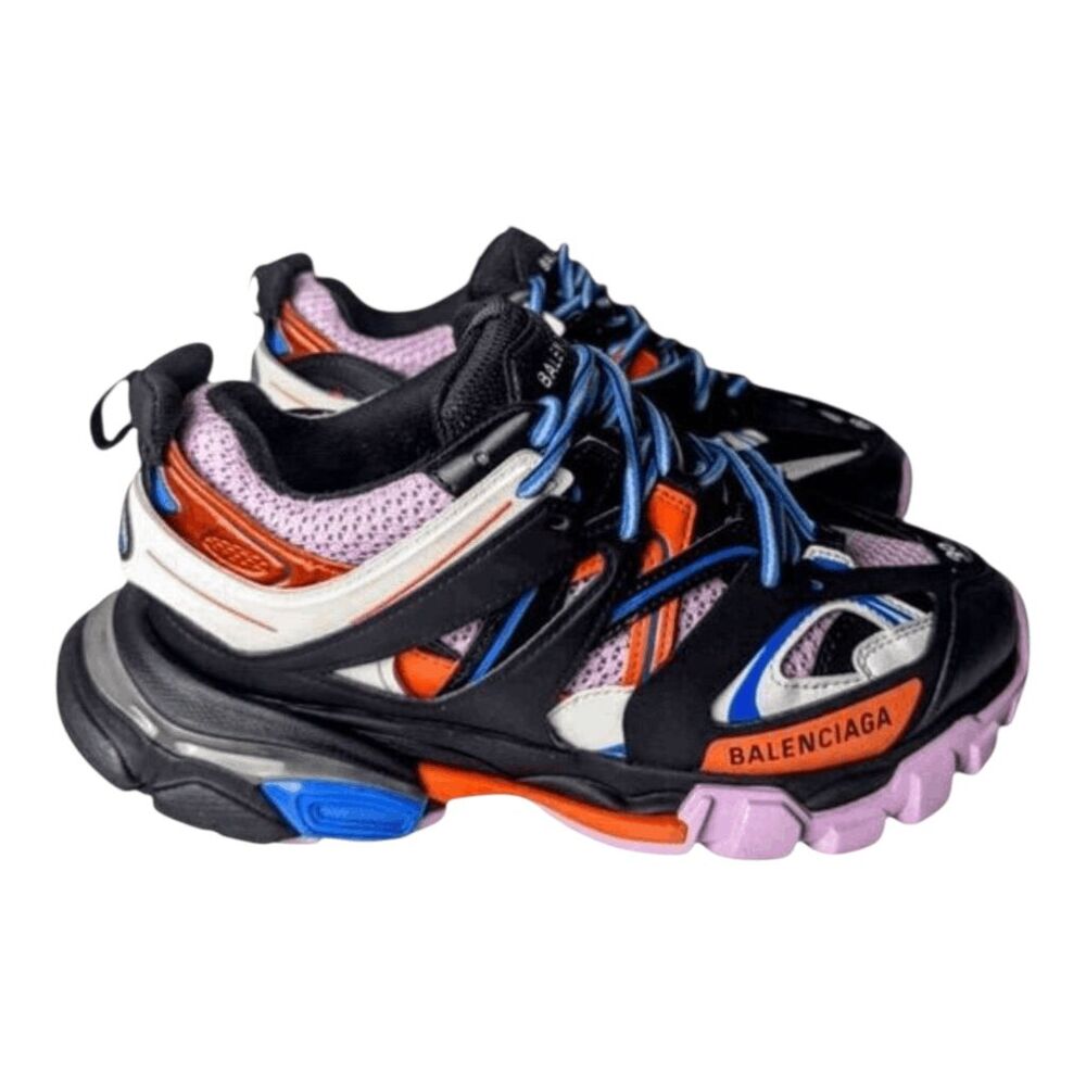 BALENCIAGA Track Trainers 'Black Orange' Size W9/M7 - Picture 2 of 16